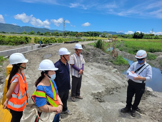 農水署工程督導小組至工地現場督導本案工程品質及施工與設計是否與圖相符。