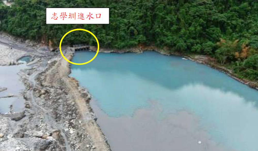 民國113 年康芮颱風過境，志學圳進水口搶修完成情形