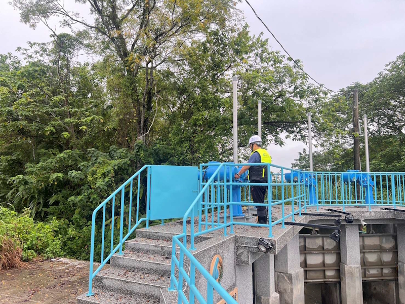 豐田圳3、4、5支線水門防颱開啟操作