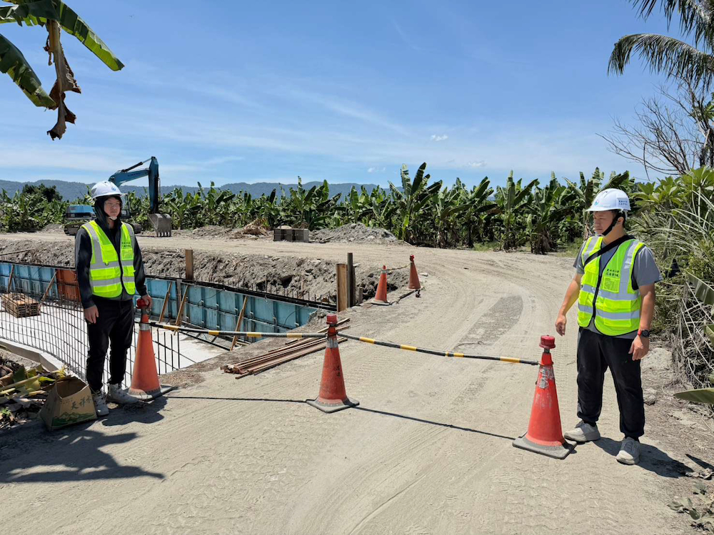壽豐站在建工程防颱整備工作
