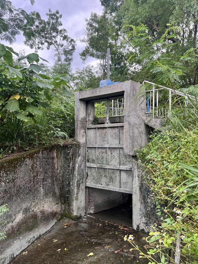 開啟新城圳第1排水門，避免地表逕流水，沿著農田水利渠道，溢淹至灌溉區域內農田、農路、農舍。