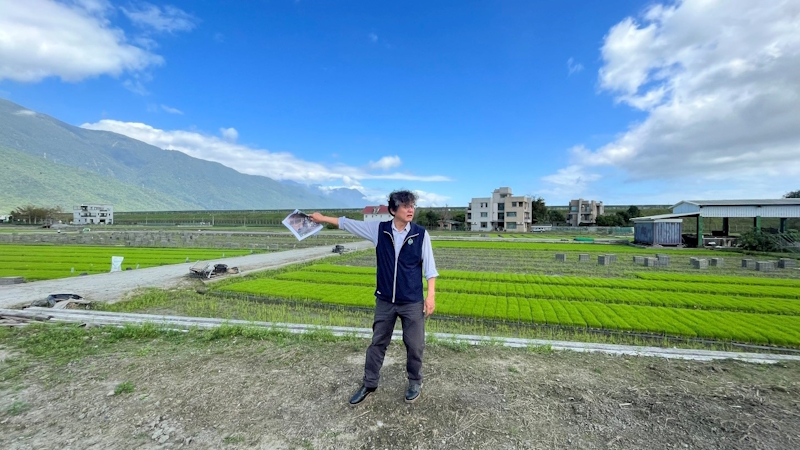 本處張處長麒瑋巡視春耕用水情形