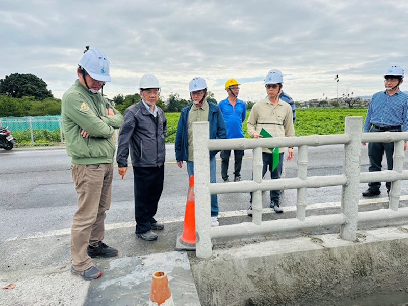 張處長麒瑋率本處工程督導小組至各在建工程辦理工程督導-吉安轄區