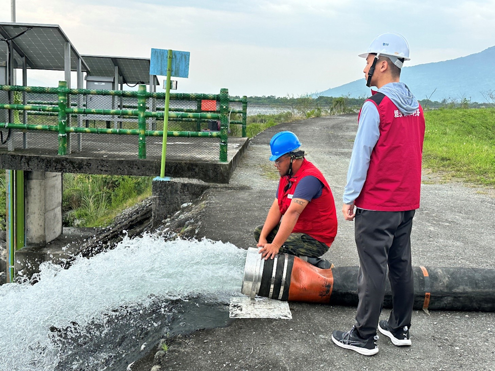 經濟部水利署第九河川分署抽水機演練