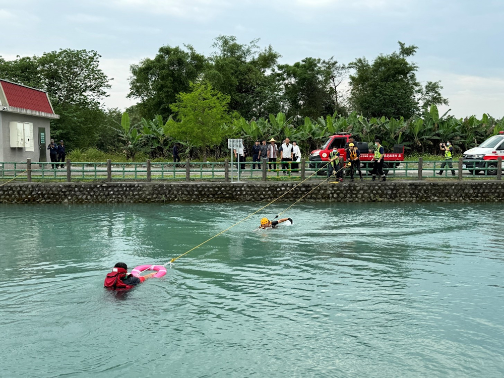花蓮縣政府消防局第二大隊壽豐消防分隊救援演練