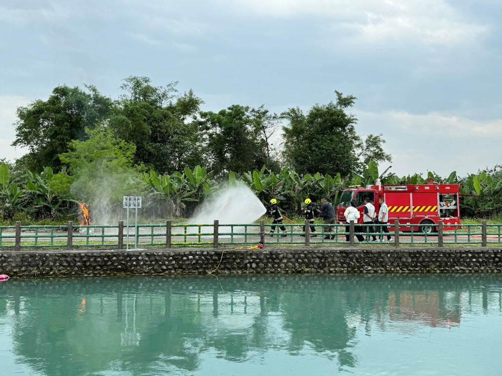 花蓮縣政府消防局第二大隊壽豐消防分隊消防演練