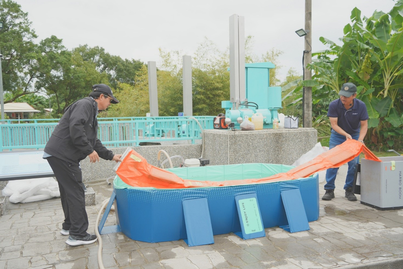 攔油索佈放示範