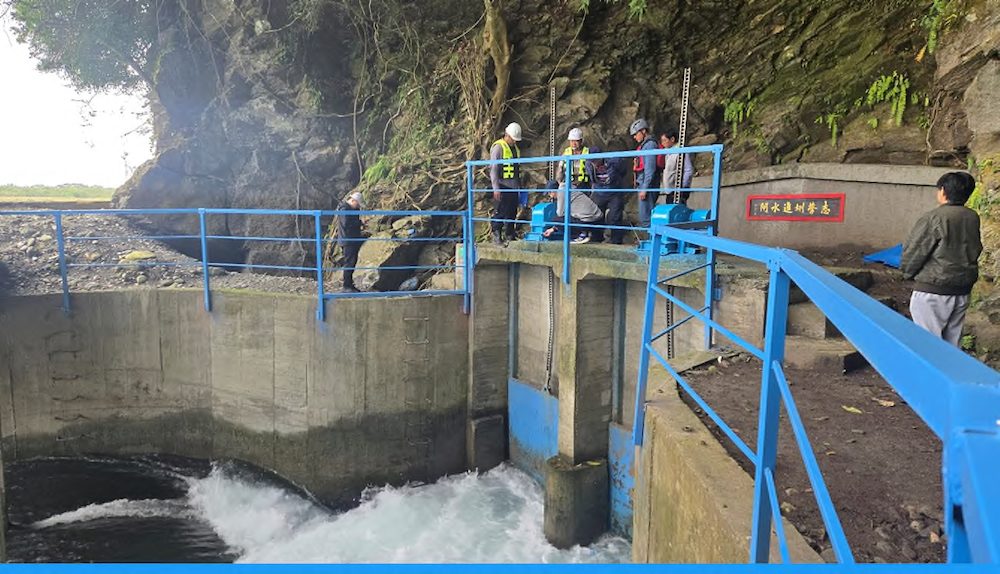 志學圳進水口及導水路現地抽檢