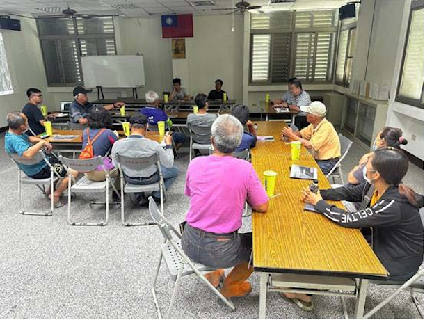 農民對於本案大禹圳強化渠道提出問題討論