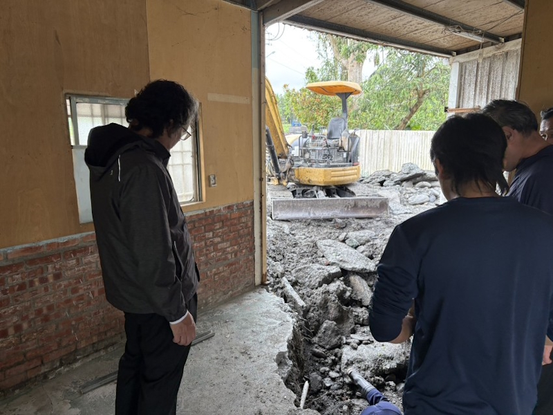 瑞西圳支線管路搶修情形