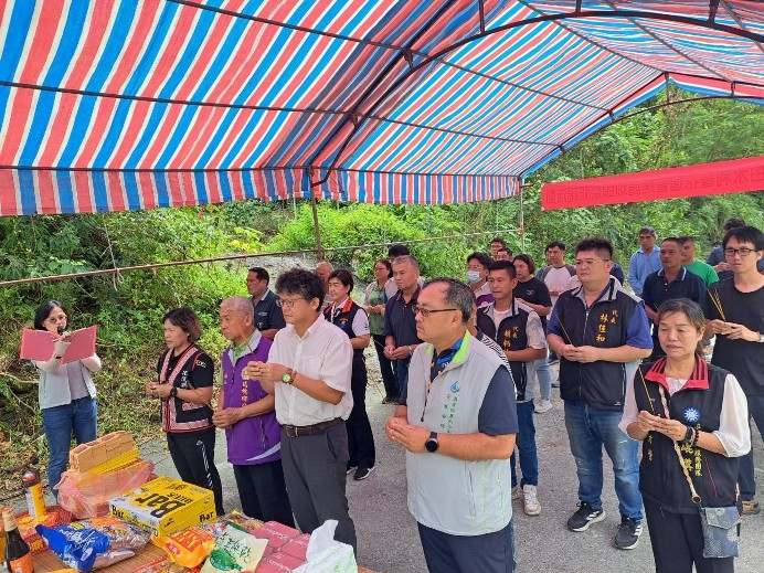 瑞穗工作站祭拜水頭儀式來祈福庇佑風調雨順