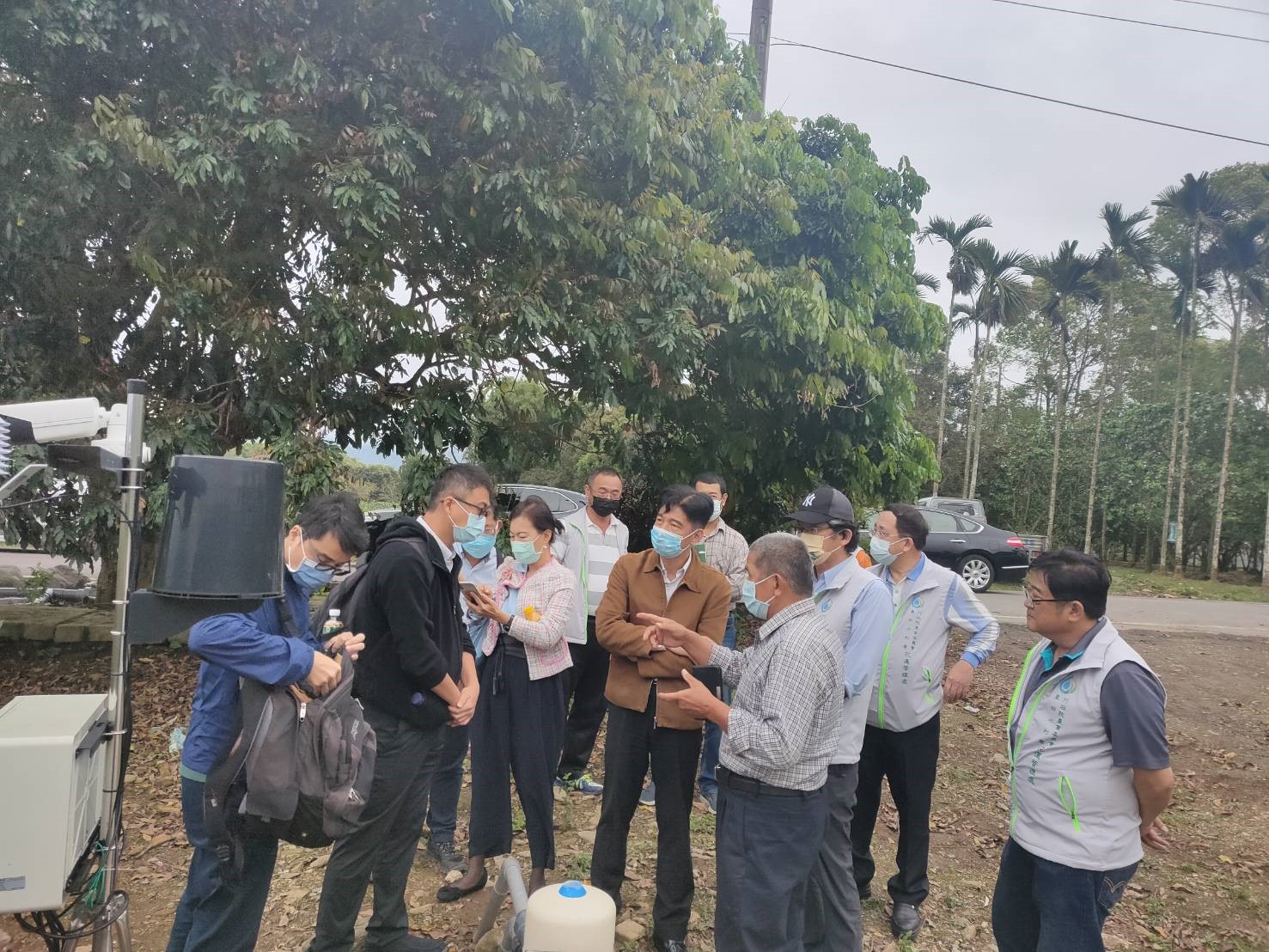 蔡署長視察舞鶴台地供水管路改善工程及智慧灌溉示範區1