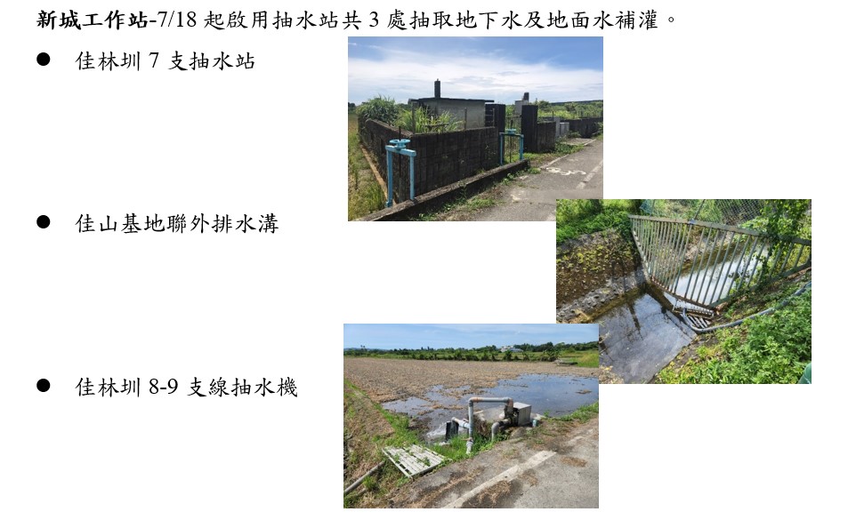 本處灌溉營運管理抗旱因應措施-新城