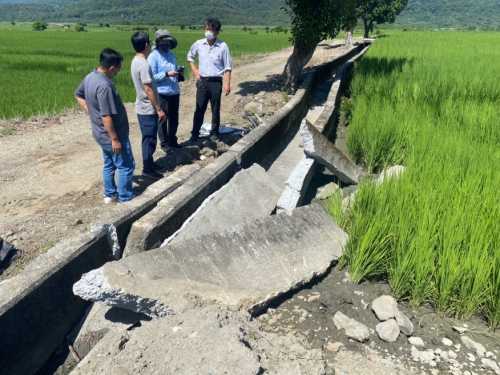 玉里站所管轄松浦地區因0918地震造成地面隆起１