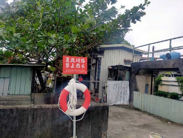 吉安大圳定點建置救生圈和繩索12處1