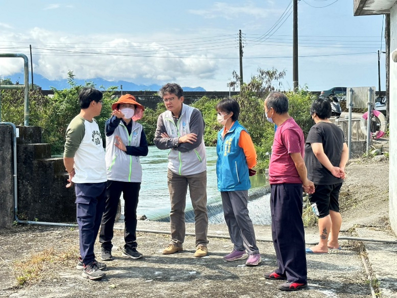 玉里站太平渠沉沙池圳路安全措施及全區綠美化會勘1
