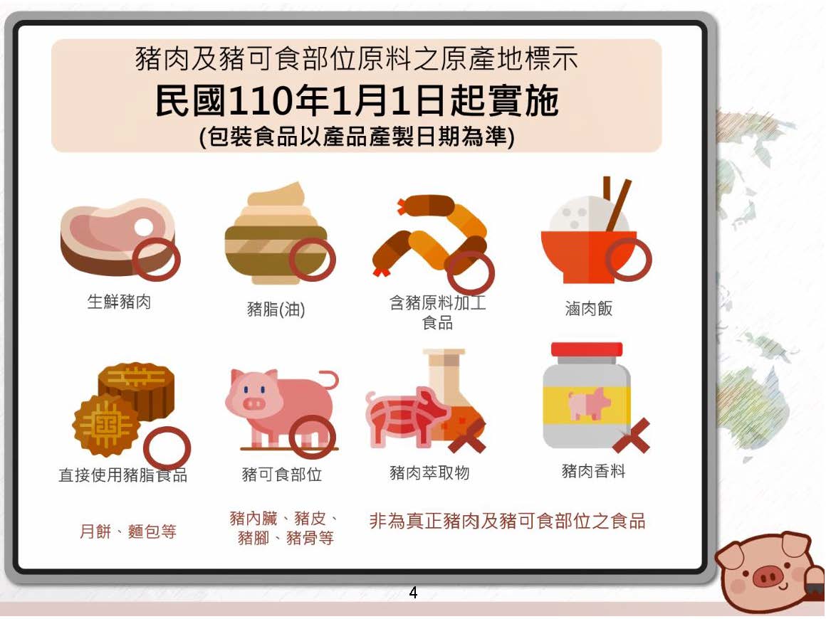 原料之原產地標示規定」