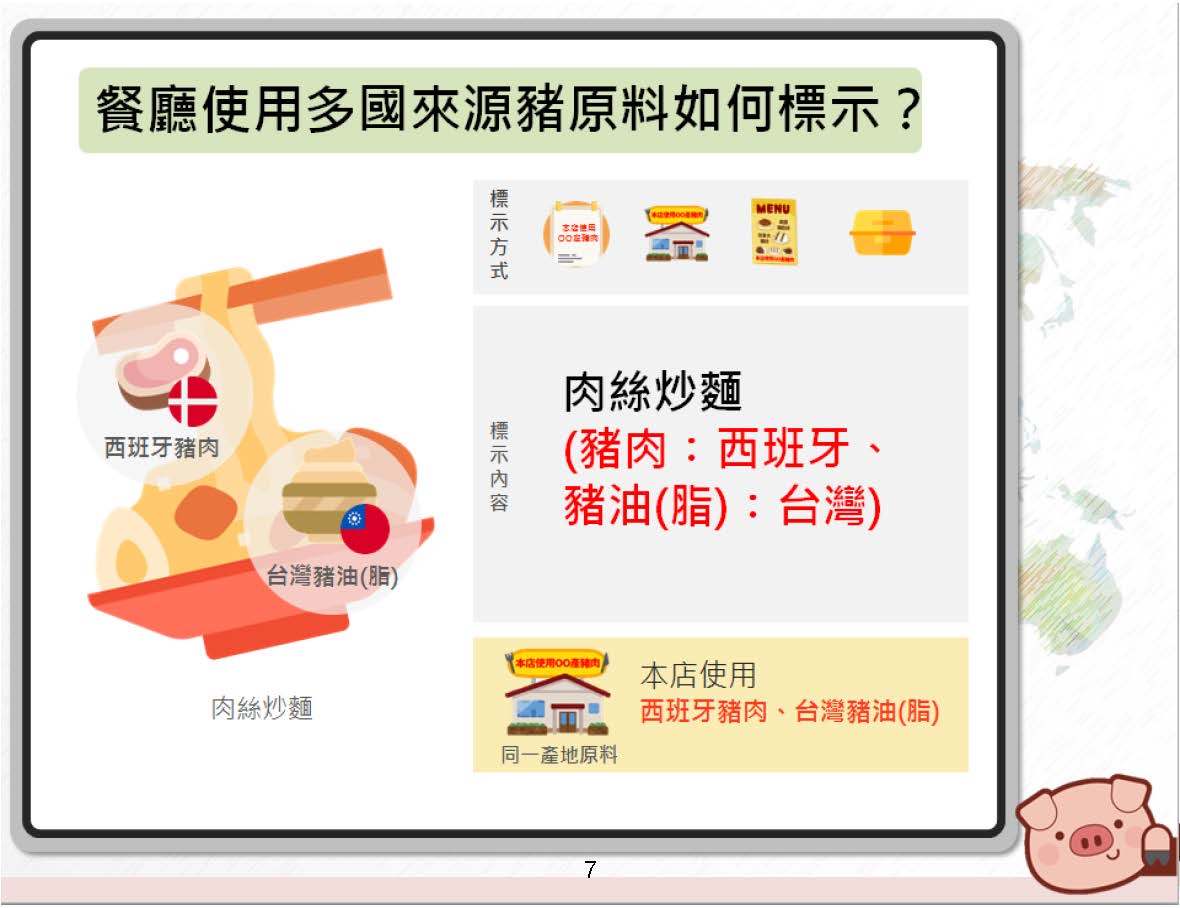 原料之原產地標示規定」